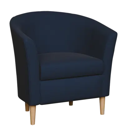 CHARLOTTE 1, křeslo, látka tmavě modrá